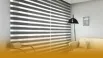 Custom window blinds in a modern Canadian home